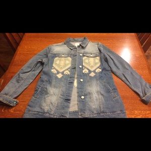 LuLaRoe Jaxon Jean jacket size L